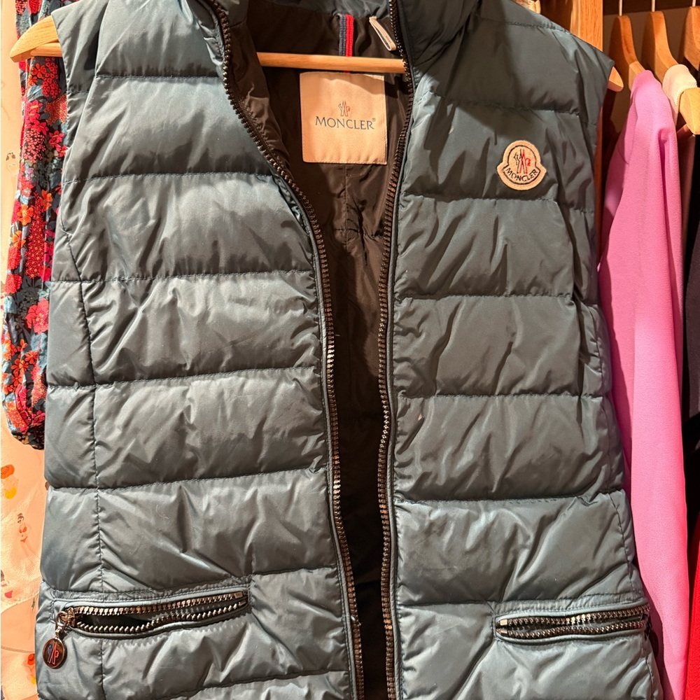 Moncler Dark Green Puffer Vest